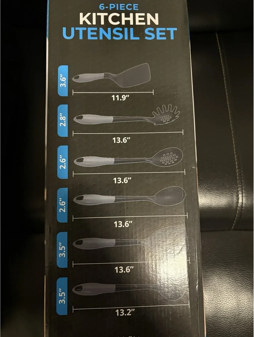 Flawless Casa 6 Peice Kitchen Utensil Set With Stainless Holder New
